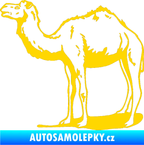 Samolepka Velbloud 001 levá jasně žlutá