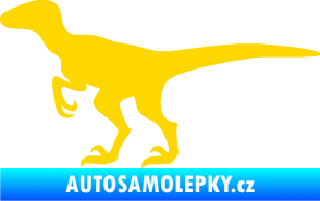 Samolepka Velociraptor 001 levá jasně žlutá