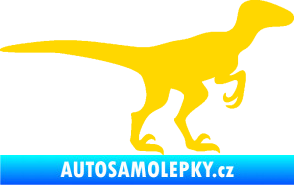 Samolepka Velociraptor 001 pravá jasně žlutá