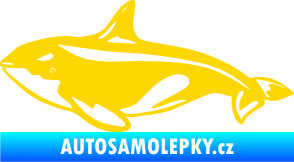 Samolepka Velryba 004 levá jasně žlutá