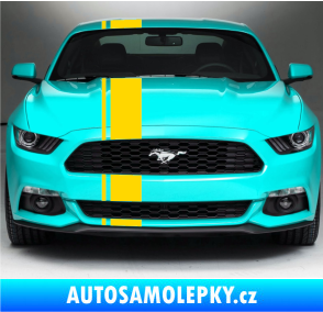 Samolepka Viper pruhy 2 cm + 15 cm jasně žlutá