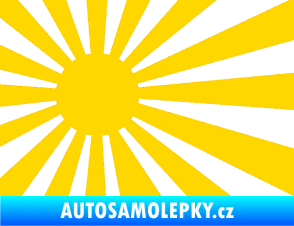 Samolepka Vlajka Japonsko 002 levá JDM jasně žlutá