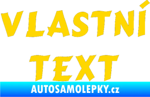 Samolepka Vlastní text - Cancun jasně žlutá