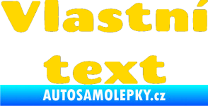 Samolepka Vlastní text - Chango jasně žlutá