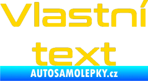 Samolepka Vlastní text - Conthrax jasně žlutá