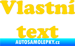 Samolepka Vlastní text - Cooper Black jasně žlutá