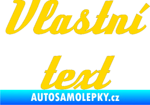 Samolepka Vlastní text - Deftone jasně žlutá