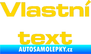 Samolepka Vlastní text - Microgramma jasně žlutá