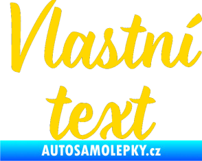 Samolepka Vlastní text - Monarda jasně žlutá