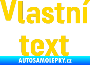 Samolepka Vlastní text - Moto GP jasně žlutá