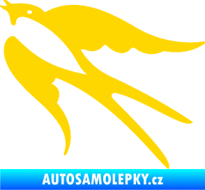 Samolepka Vlaštovka 003 levá jasně žlutá