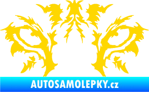 Samolepka Vlčí oči jasně žlutá