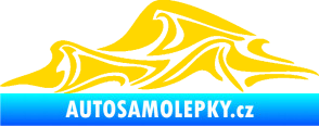 Samolepka Vlny 002 levá moře jasně žlutá