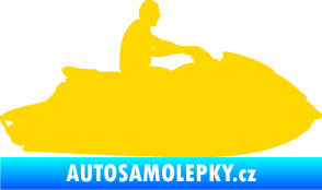 Samolepka Vodní skútr 003 pravá jasně žlutá