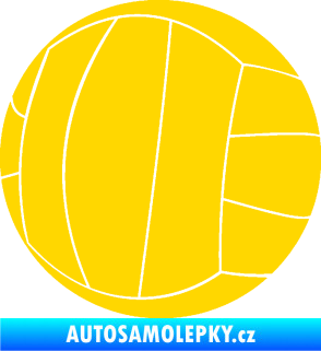 Samolepka Volejbalový míč 003 jasně žlutá