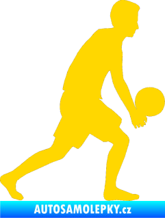 Samolepka Voleybal 014 pravá jasně žlutá