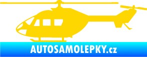 Samolepka Vrtulník 001 levá helikoptéra jasně žlutá
