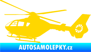 Samolepka Vrtulník 006 levá helikoptéra jasně žlutá