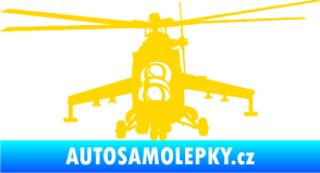 Samolepka Vrtulník 009 levá helikoptéra jasně žlutá