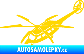 Samolepka Vrtulník 011 levá helikoptéra jasně žlutá