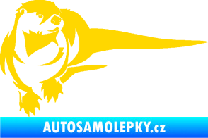Samolepka Vydra 001 pravá jasně žlutá