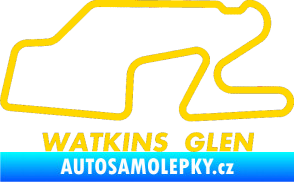 Samolepka Okruh Watkins Glen International jasně žlutá