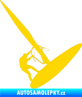 Samolepka Windsurfing 002 pravá jasně žlutá