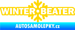Samolepka Winter beater jasně žlutá