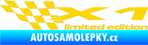 Samolepka X1 limited edition levá jasně žlutá