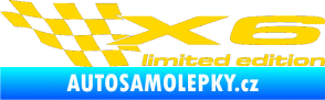 Samolepka X6 limited edition levá jasně žlutá