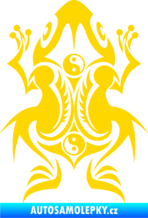 Samolepka Žába 001 jasně žlutá