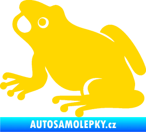 Samolepka Žába 007 levá jasně žlutá