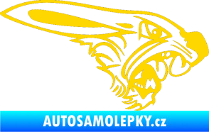 Samolepka Zajíc pravá jasně žlutá