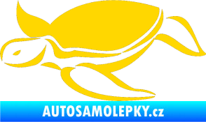 Samolepka Želva 002 levá jasně žlutá