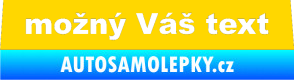 Samolepka Zetor - přední jasně žlutá