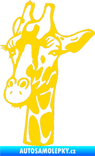 Samolepka Žirafa 001 levá jasně žlutá