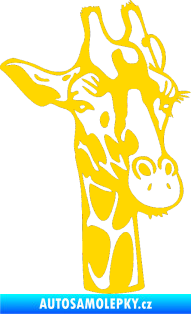 Samolepka Žirafa 001 pravá jasně žlutá