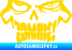 Samolepka Zombie 003 jasně žlutá