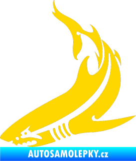 Samolepka Žralok 005 levá jasně žlutá