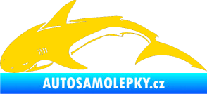 Samolepka Žralok 007 levá jasně žlutá