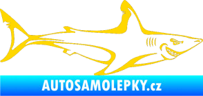 Samolepka Žralok 009 pravá jasně žlutá