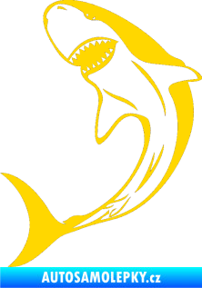 Samolepka Žralok 010 levá jasně žlutá