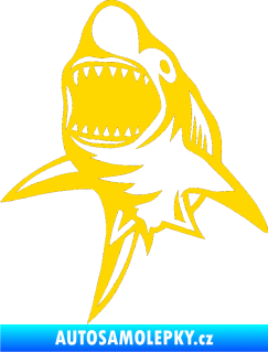 Samolepka Žralok 011 levá jasně žlutá