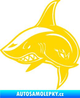 Samolepka Žralok 013 levá jasně žlutá