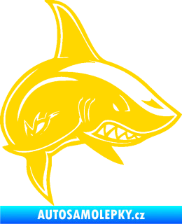 Samolepka Žralok 013 pravá jasně žlutá