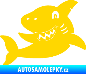 Samolepka Žralok 019 levá jasně žlutá