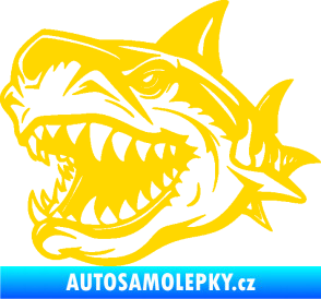 Samolepka Žralok 021 levá jasně žlutá