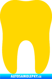 Samolepka Zub 001 stolička jasně žlutá
