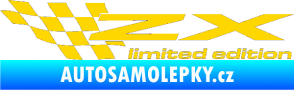 Samolepka ZX limited edition levá jasně žlutá