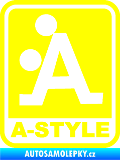 Samolepka A Style JDM  žlutá citron